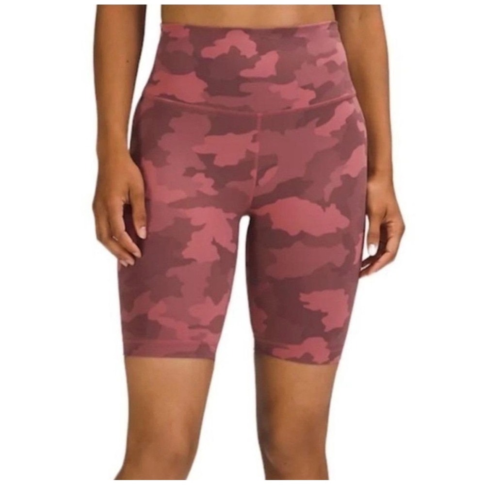 Lululemon‎ Align High-Rise Short 8" Sz 4 Camo Brier Rose Multi